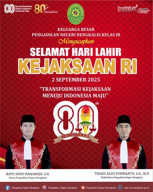 HARI LAHIR KEJAKSANAAN REPUBLIK INDONESIA KE - 80